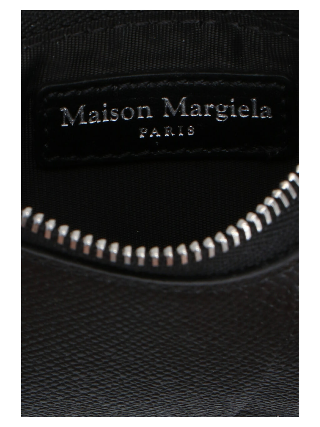 Porte-cartes en cuir de veau noir Maison Margiela