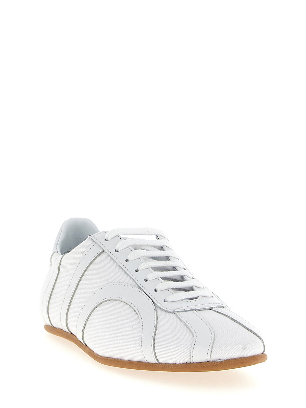 TOTEME White Recycled Cotton Low Top Sneakers