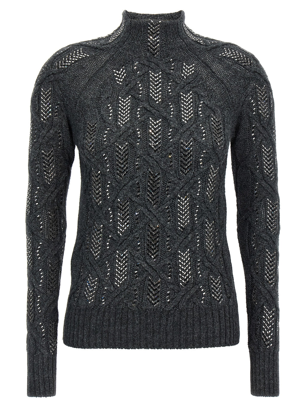 Ermanno Scervino Gray Virgin Wool Cardigan