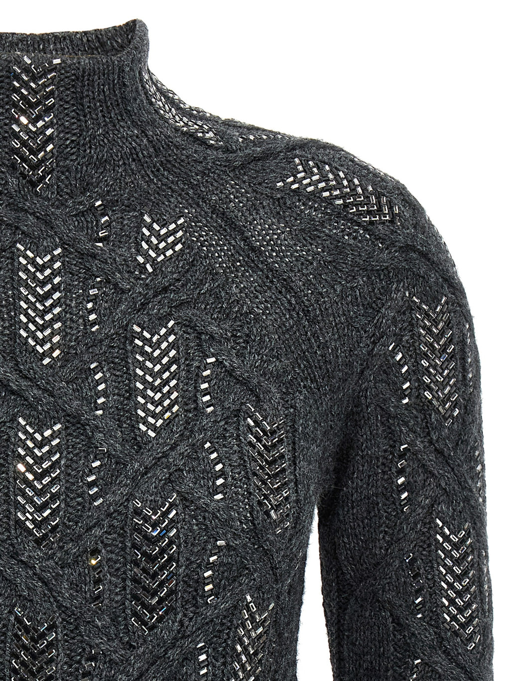 Ermanno Scervino Gray Virgin Wool Cardigan