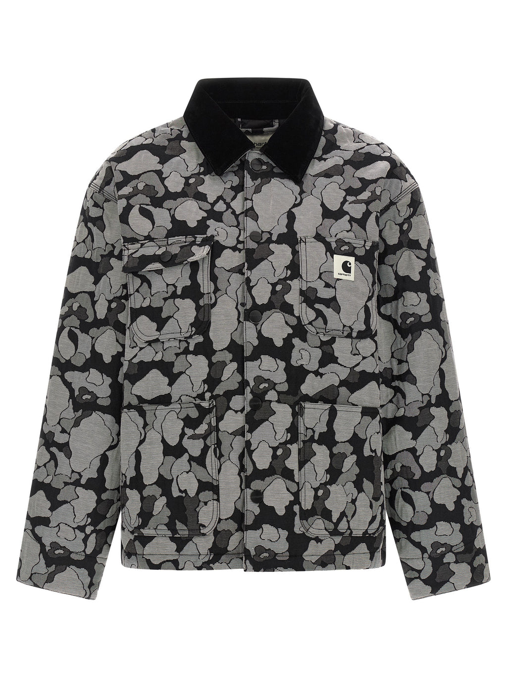 Carhartt Wip Gray Cotton Full-Length Jacket