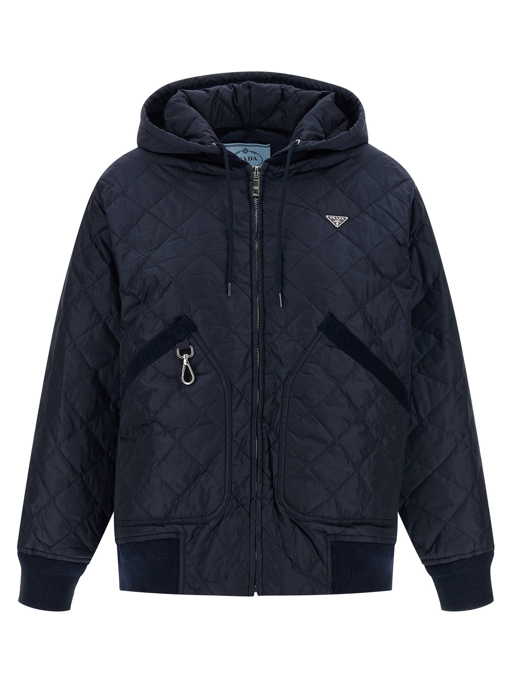 Prada Blue Recycled Polyamide Bomber