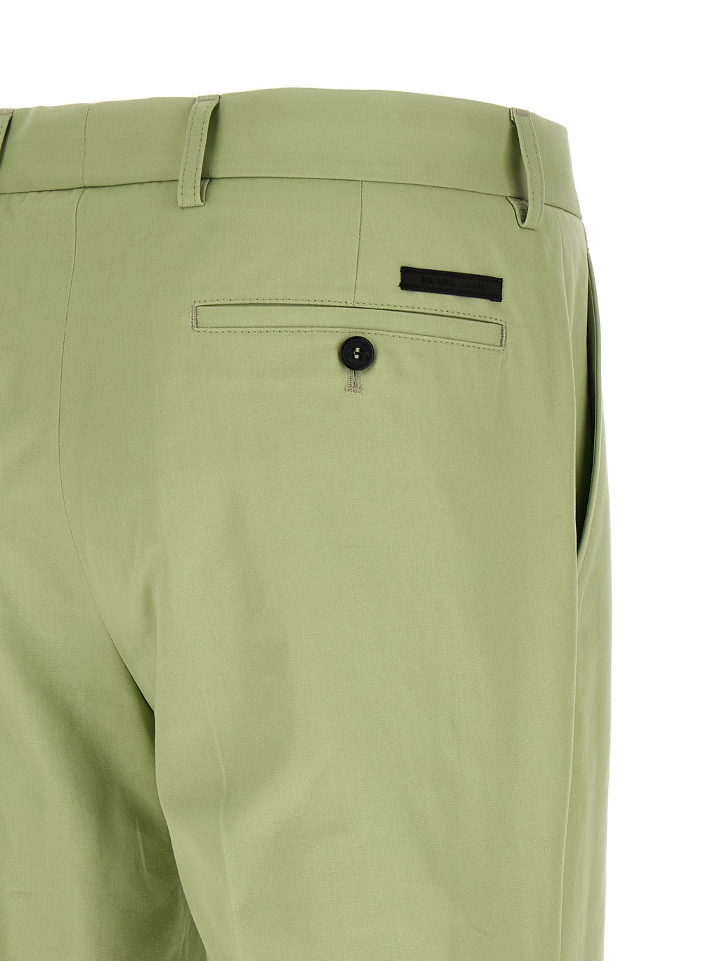 Prada Bicolor Cotton Casual Pants