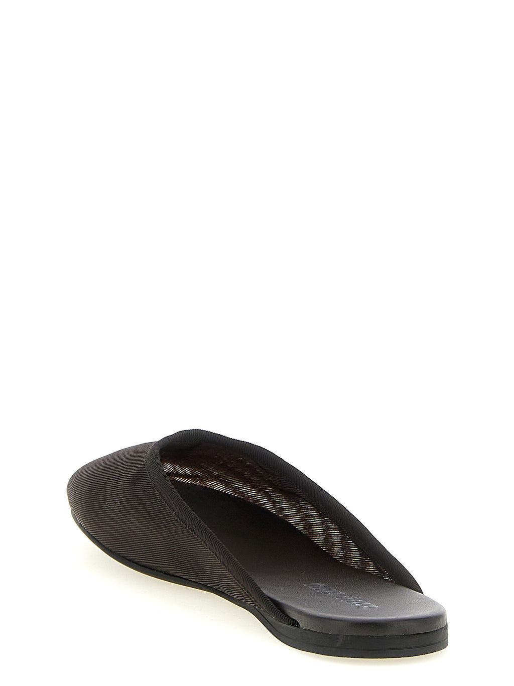 Miu Miu Black Recycled Polyester Flats