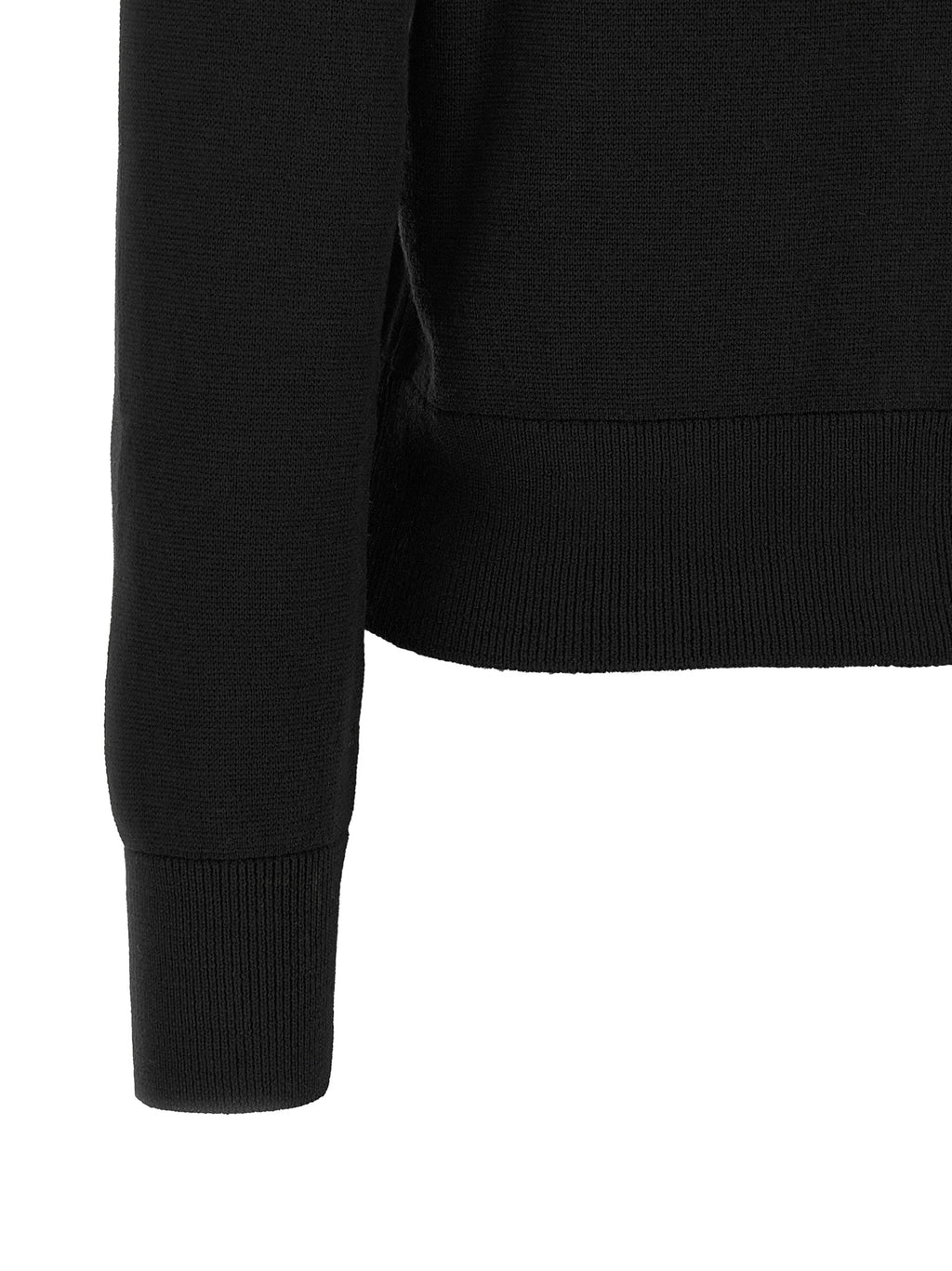 Ami Paris Black Wool Cardigan