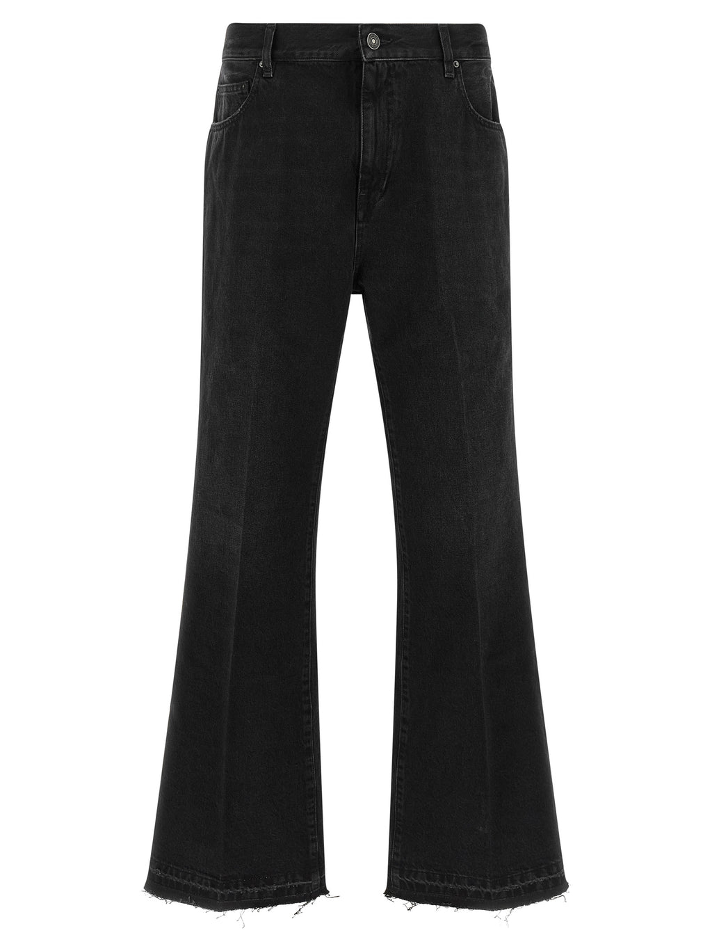 Amiri Black Cotton Flared Jeans