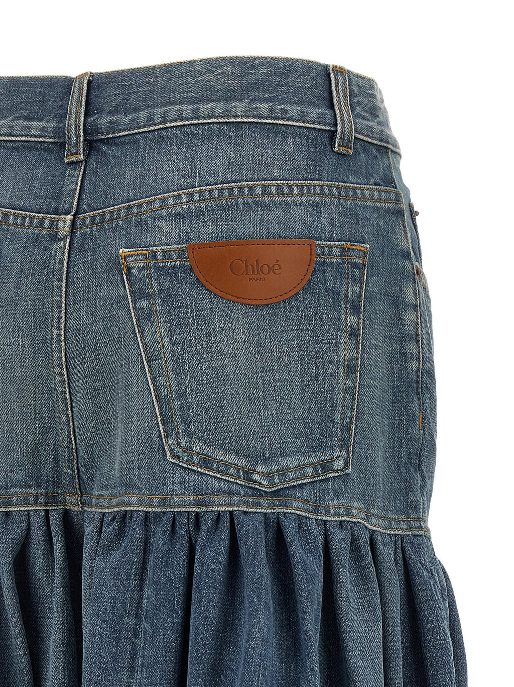 Chloé Blue Denim Skirt
