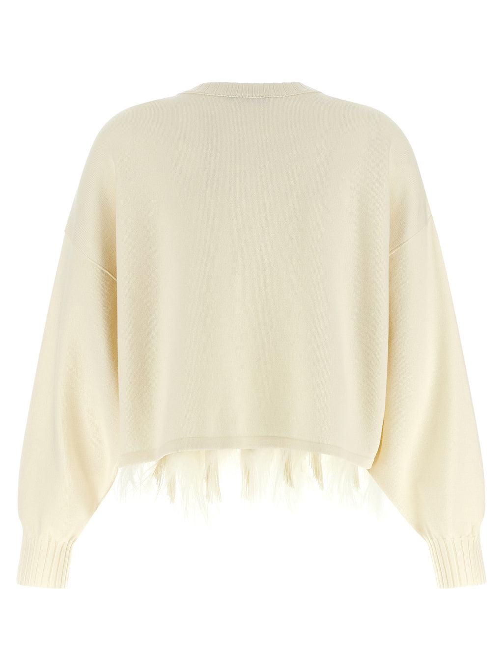 Alberta Ferretti White Virgin Wool Cardigan