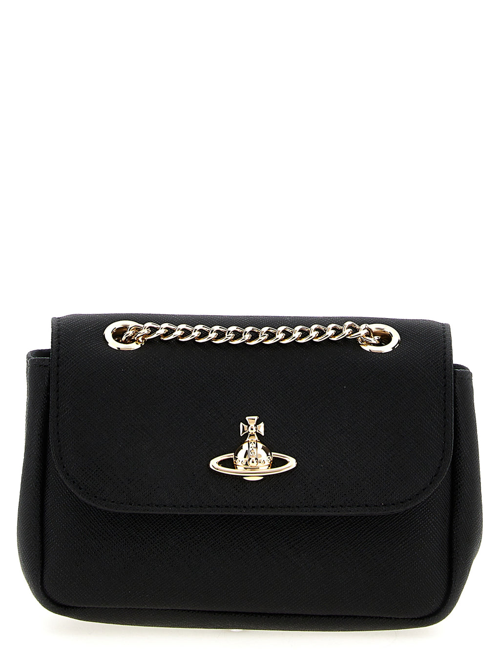 Vivienne Westwood Black Cowhide Shoulder Bag