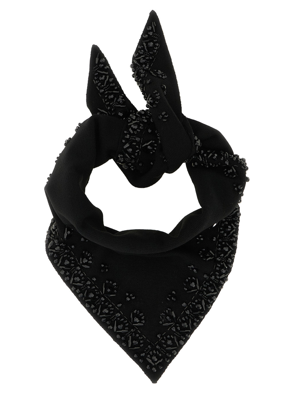 P.A.R.O.S.H. Black Wool Foulard