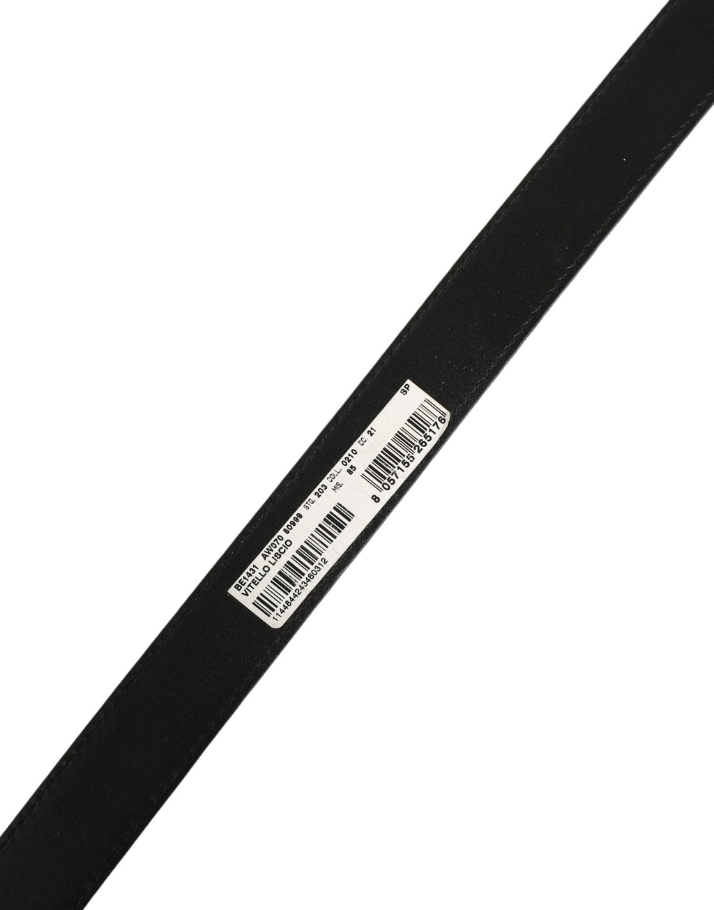 Dolce & Gabbana Black Leather Double Wrap Metal Buckle Belt