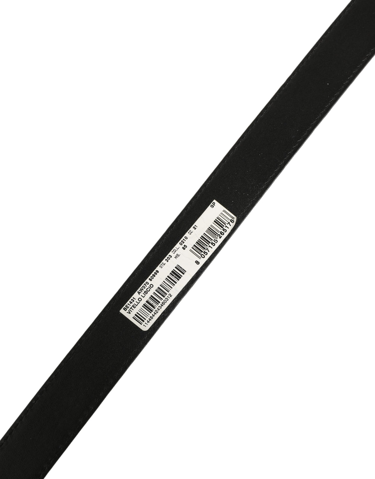 Dolce & Gabbana Black Leather Double Wrap Metal Buckle Belt