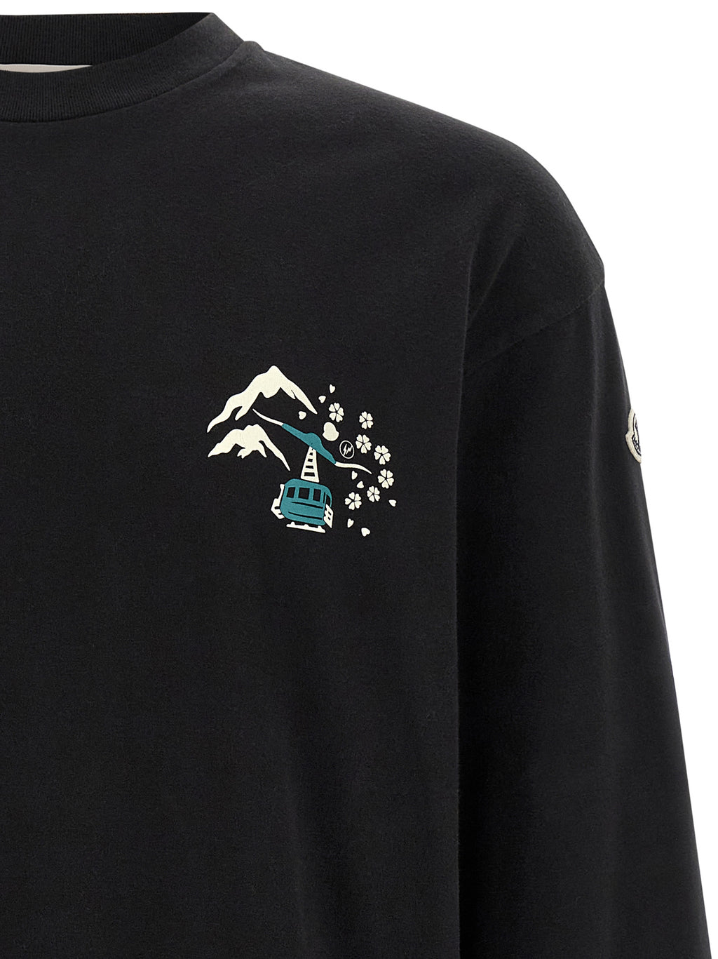 MONCLER GENIUS Black Cotton T-Shirt