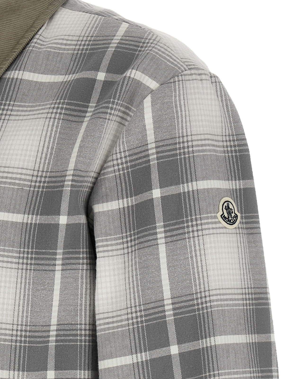 MONCLER GENIUS Gray Cotton Full-Length Jacket