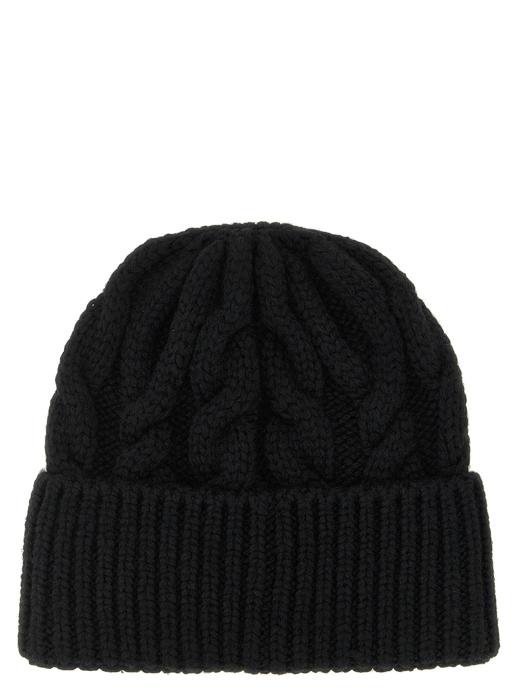 Moncler Grenoble Black Virgin Wool Beanie