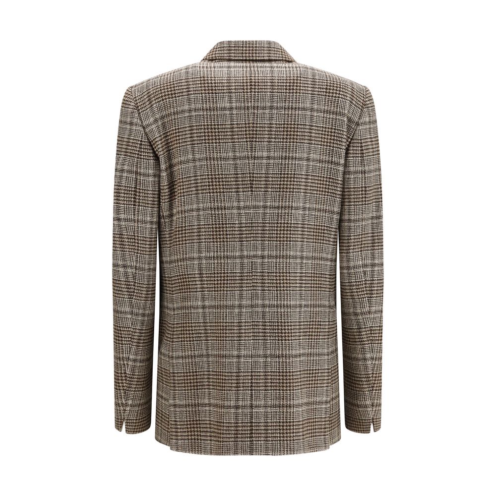 Lardini Brown Wool Oves Aries Blazer