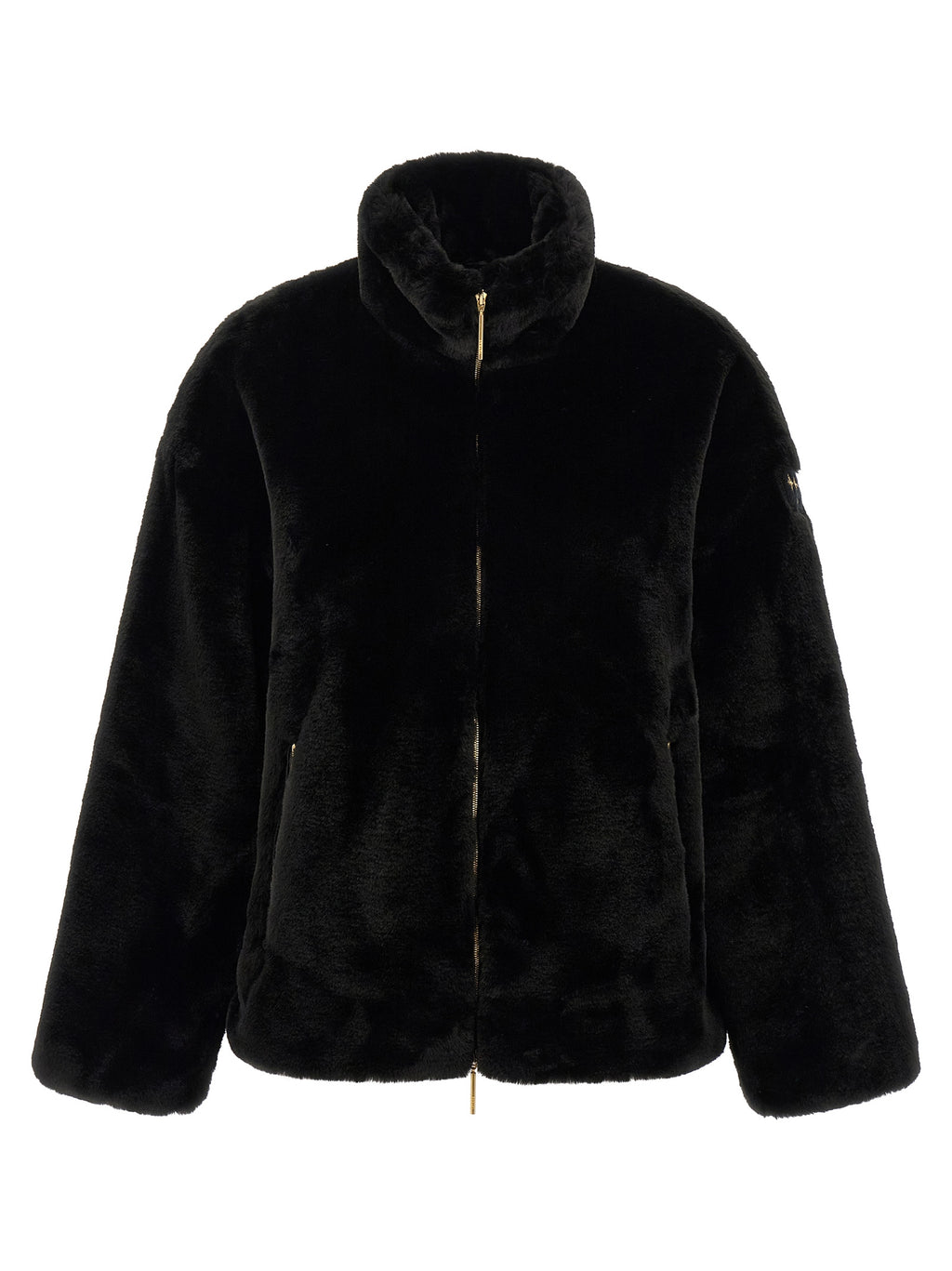 Tatras Black Polyester Full-Length Jacket