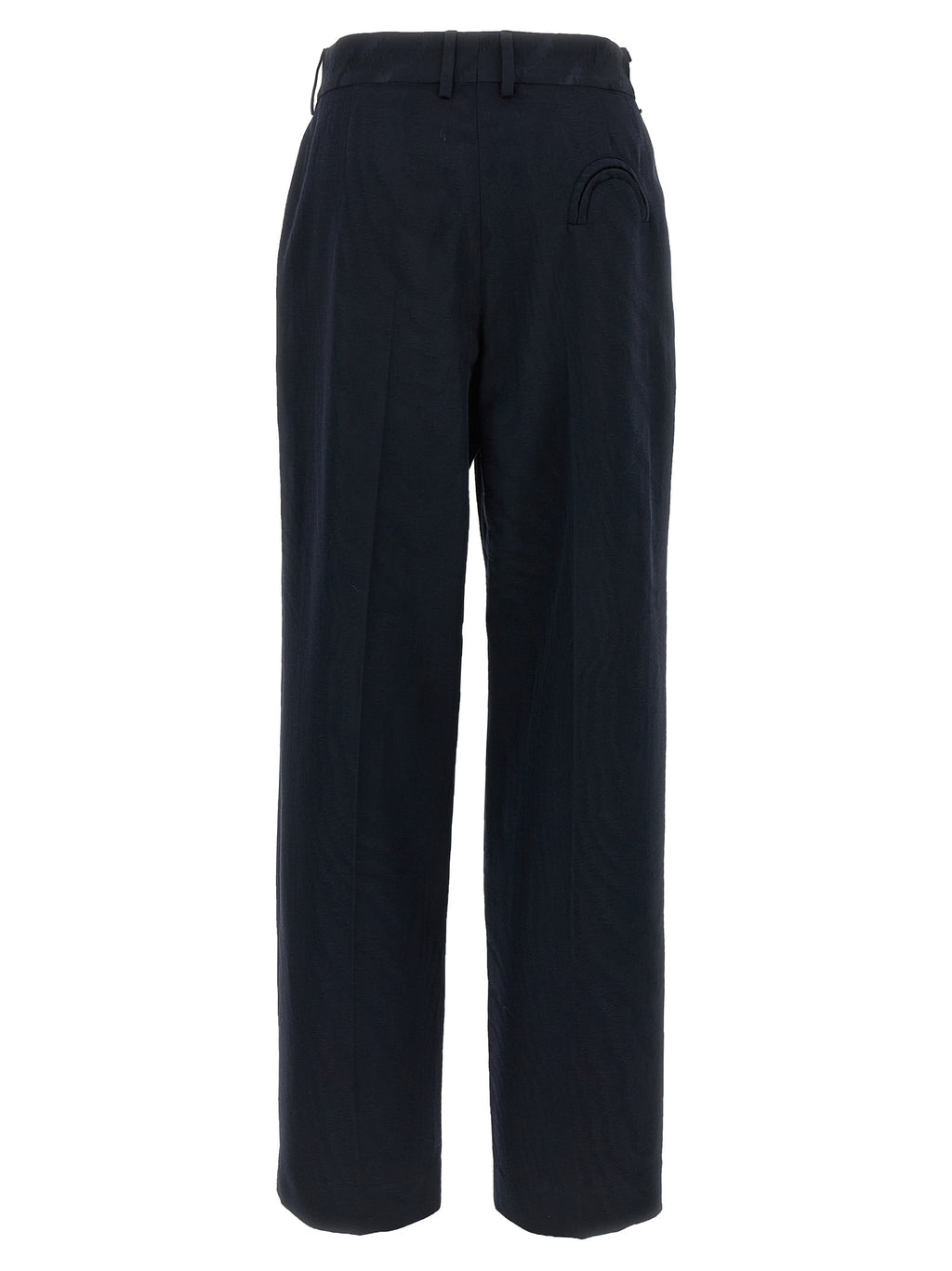 Blazé Milano Blue Viscose Casual Pants