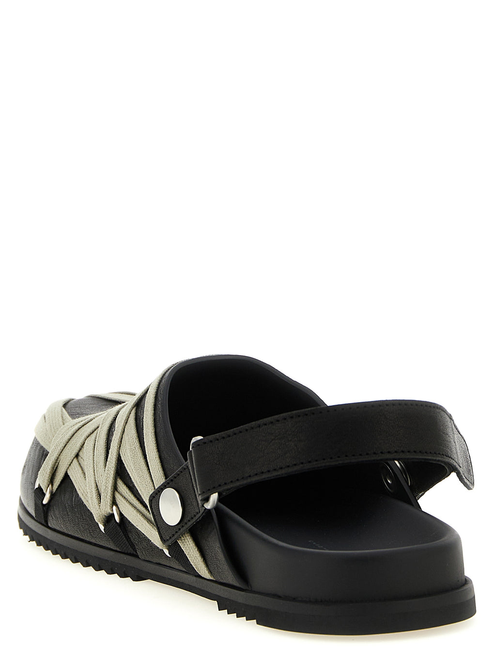 Rick Owens Black Ramie Mules