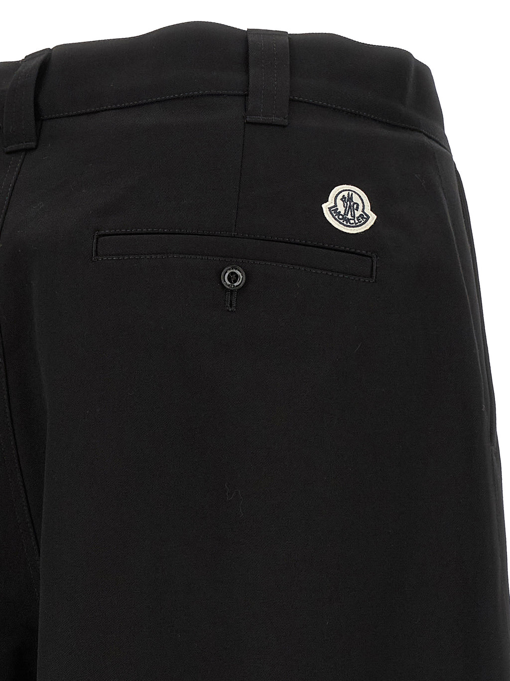 MONCLER GENIUS Black Cotton Casual Pants