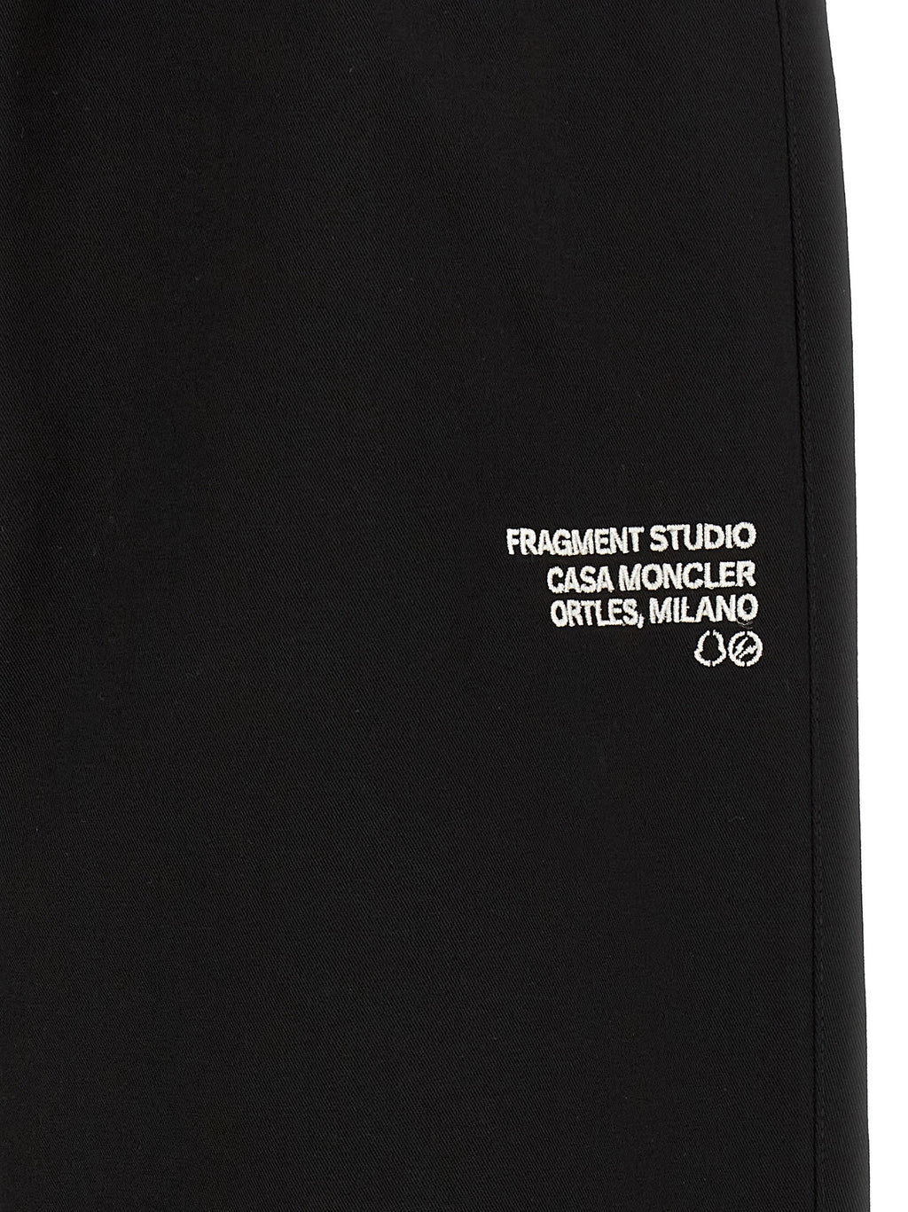 MONCLER GENIUS Black Cotton Casual Pants