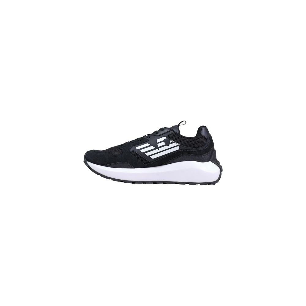 EA7 Emporio Armani Schwarz-weiße Sportsneaker aus Polyethylen