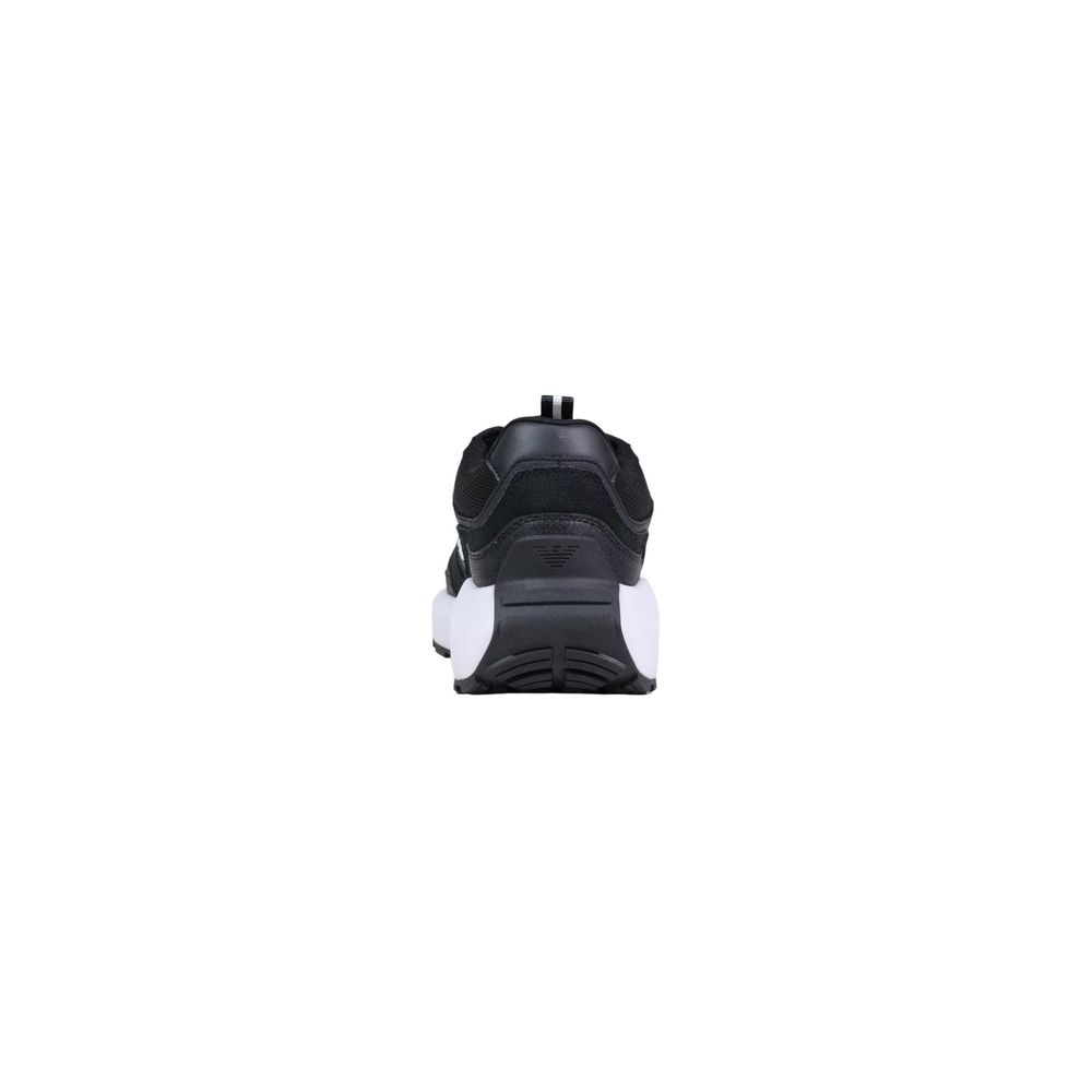 EA7 Emporio Armani Schwarz-weiße Sportsneaker aus Polyethylen