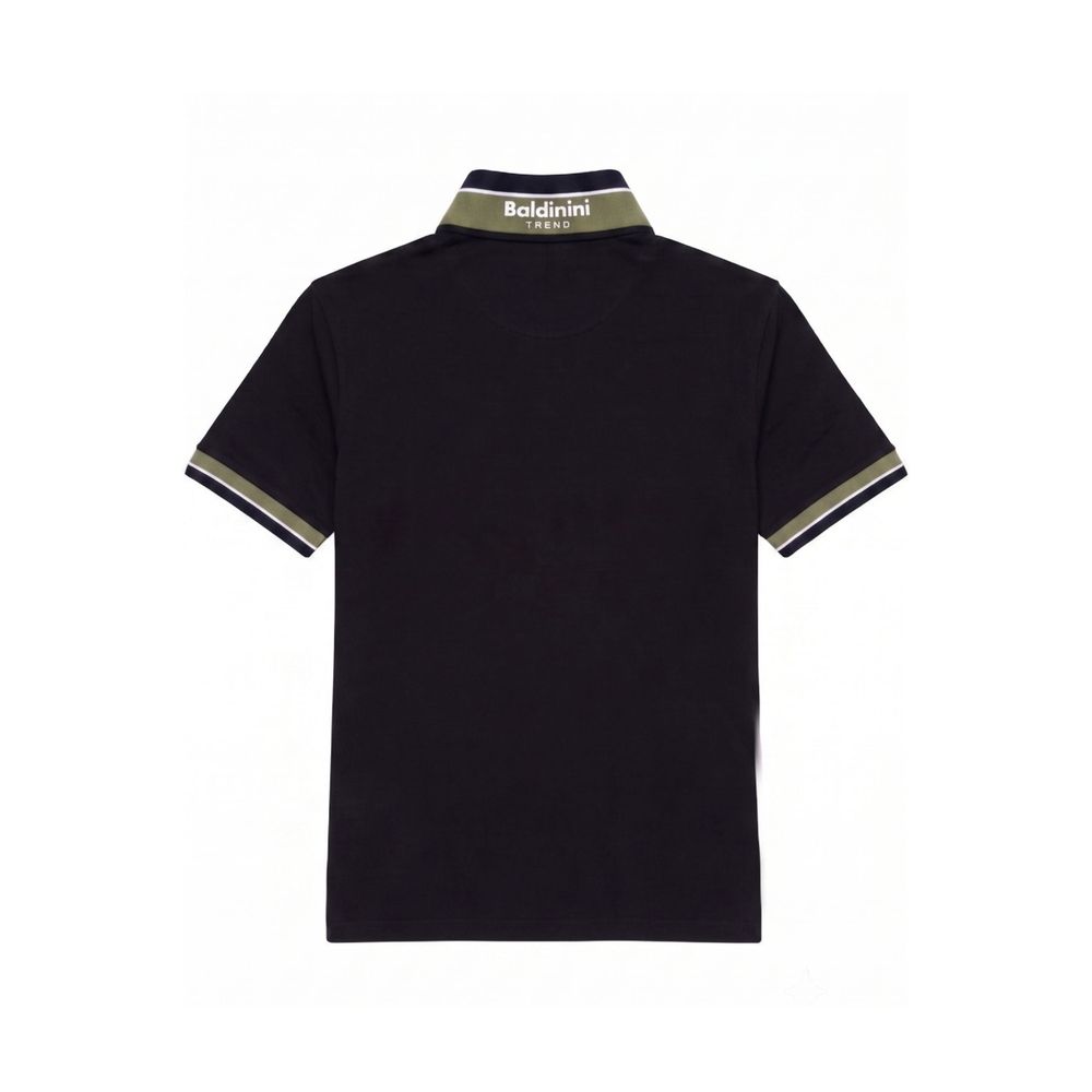 Baldinini Trend Blue Cotton Men Polo