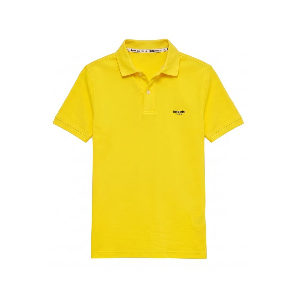 Baldinini Trend Yellow Cotton Men's Polo Shirt