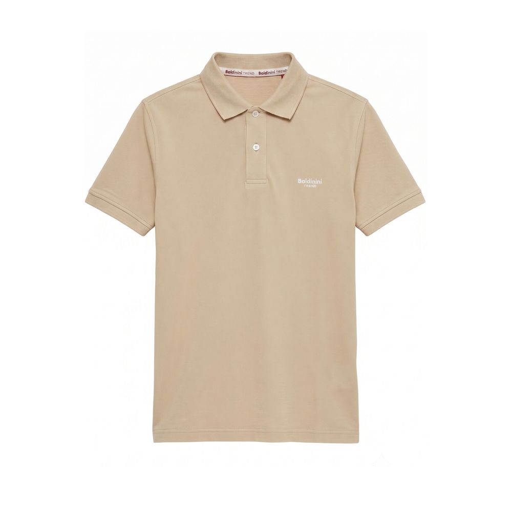 Baldinini Trend Beige Cotton Men Polo-Shirt
