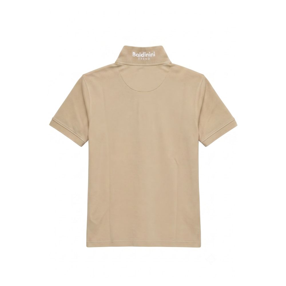 Baldinini Trend Beige Cotton Men Polo-Shirt
