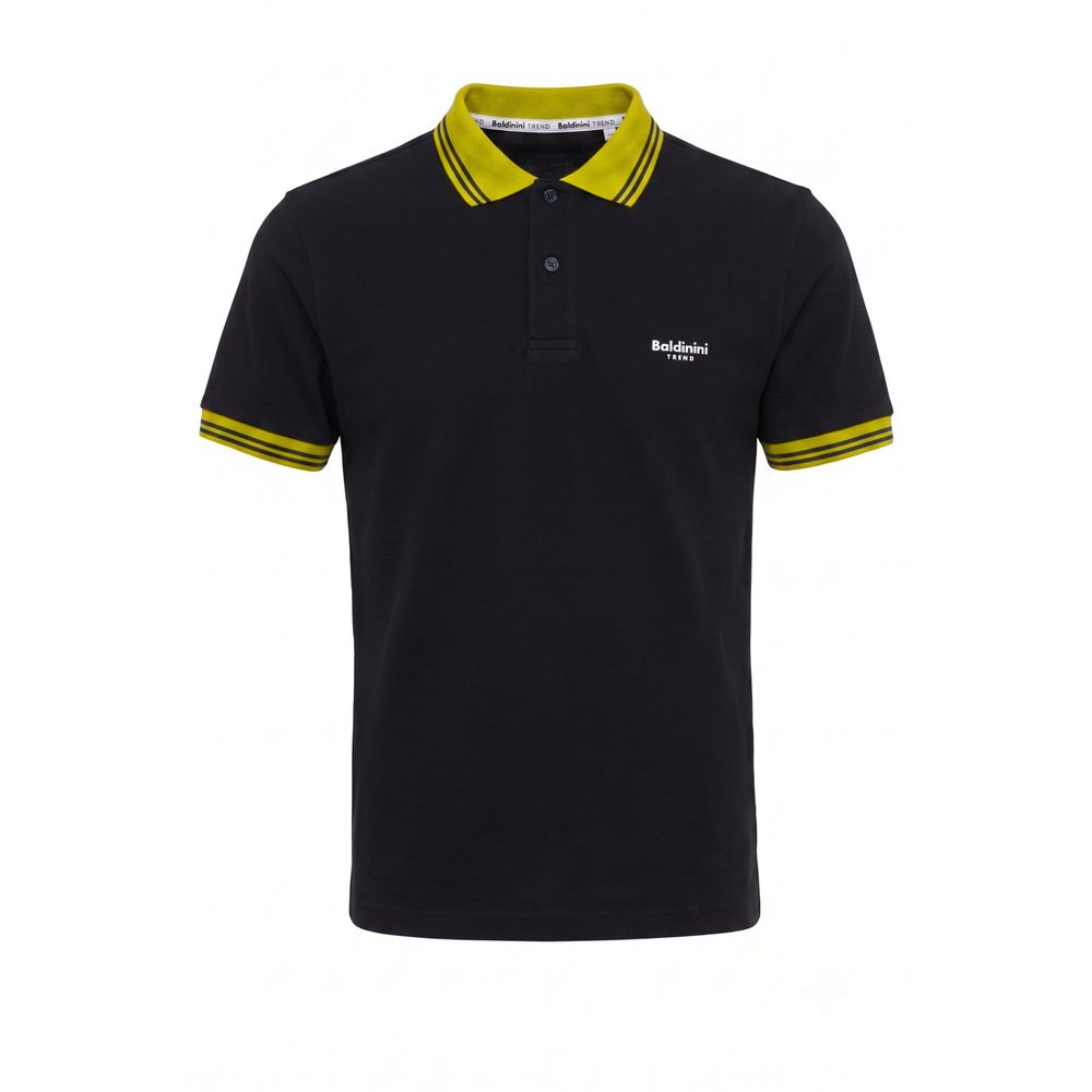 Baldinini Trend Blue Cotton Men Polo Shirt