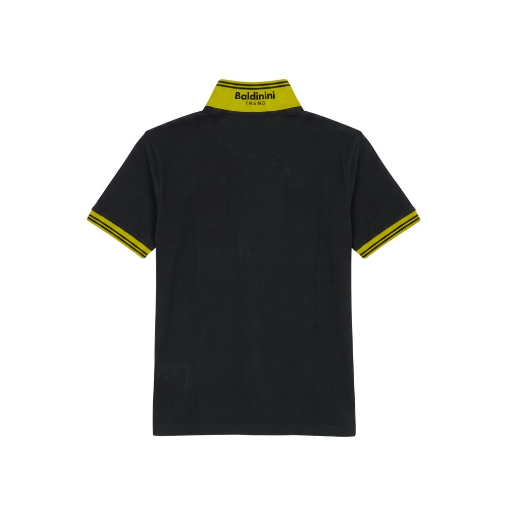 Baldinini Trend Blue Cotton Men Polo Shirt