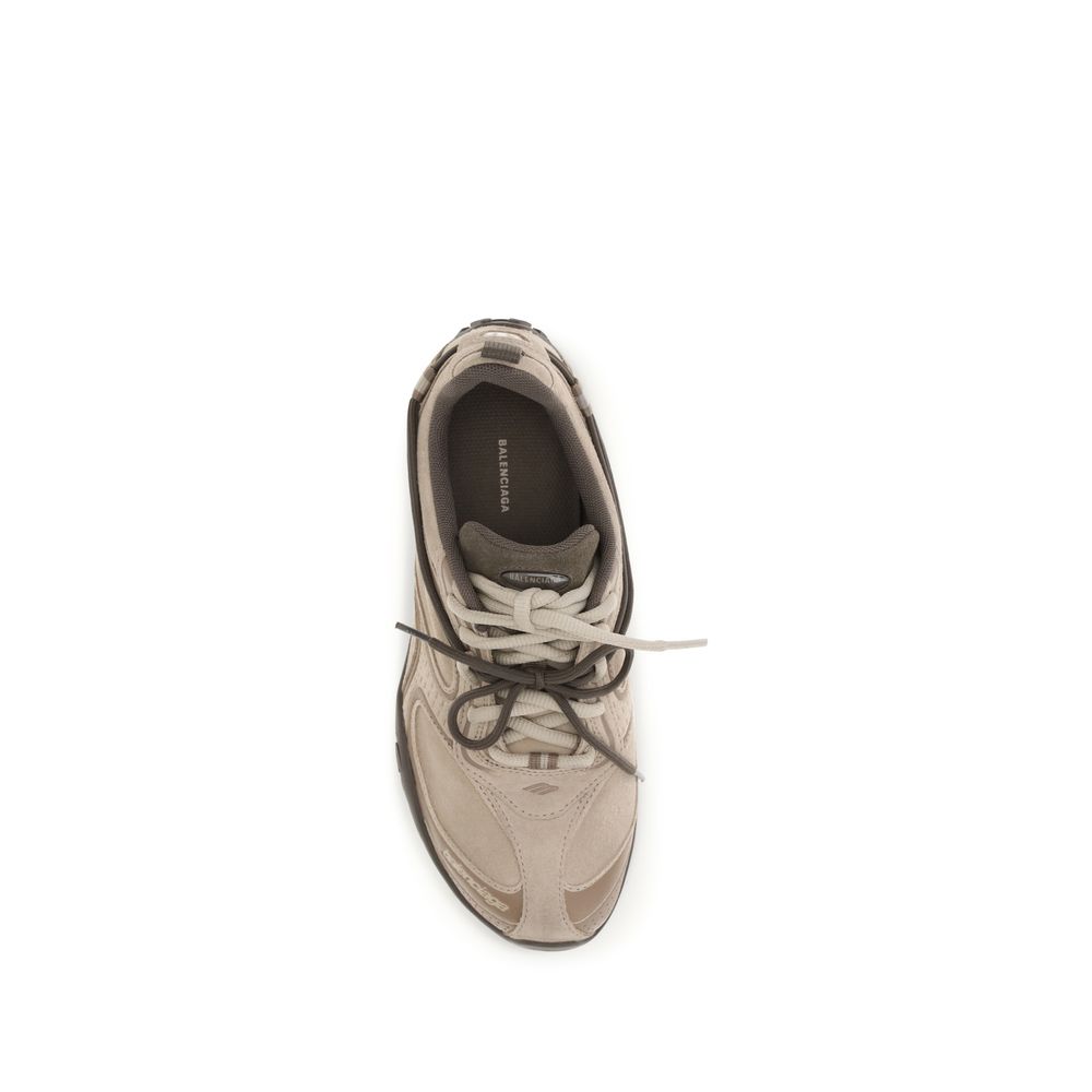 Baskets de sport Balenciaga en daim beige