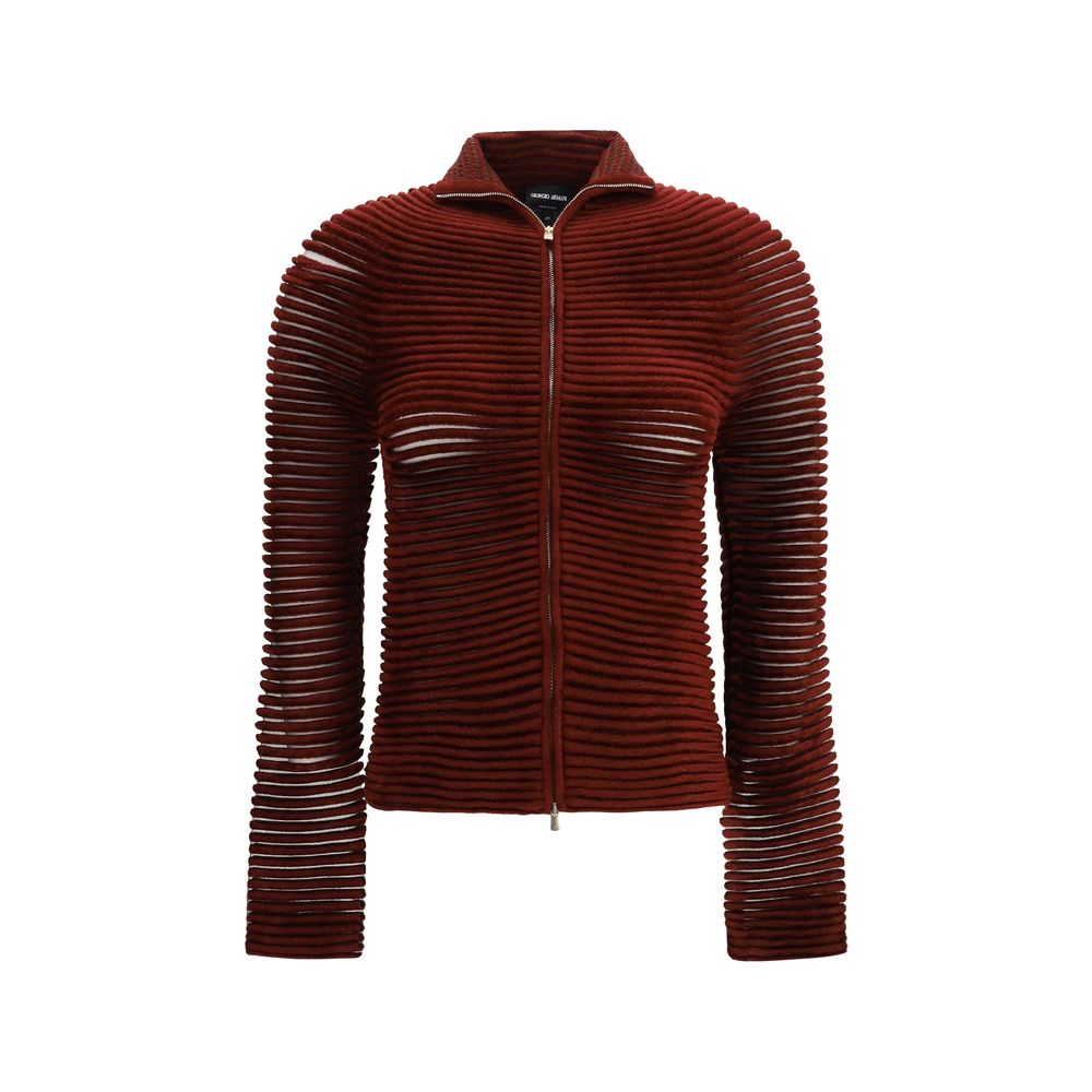 Cardigan Giorgio Armani en viscose bordeaux