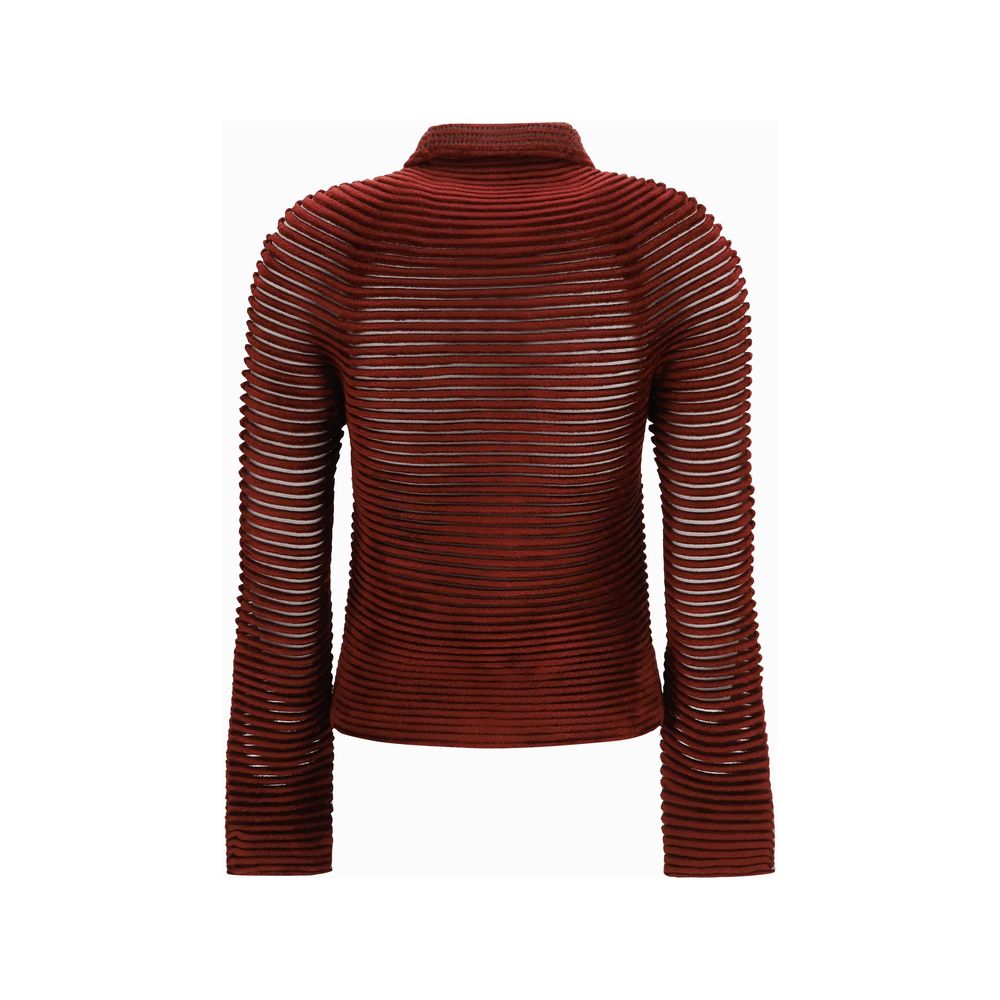 Cardigan Giorgio Armani en viscose bordeaux