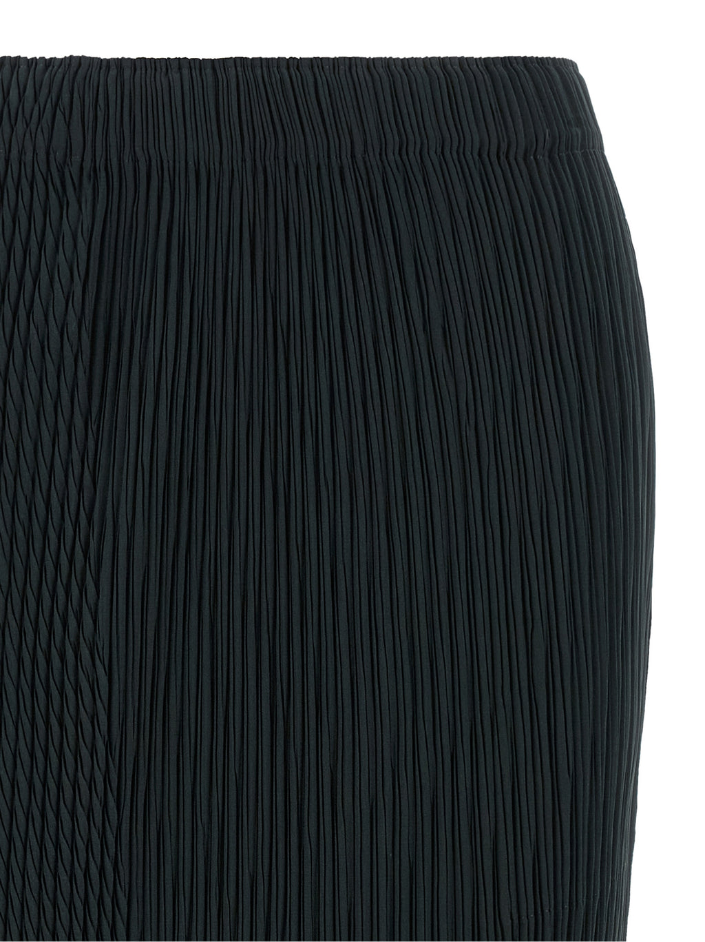 Issey Miyake Blue Polyester Midi Skirt