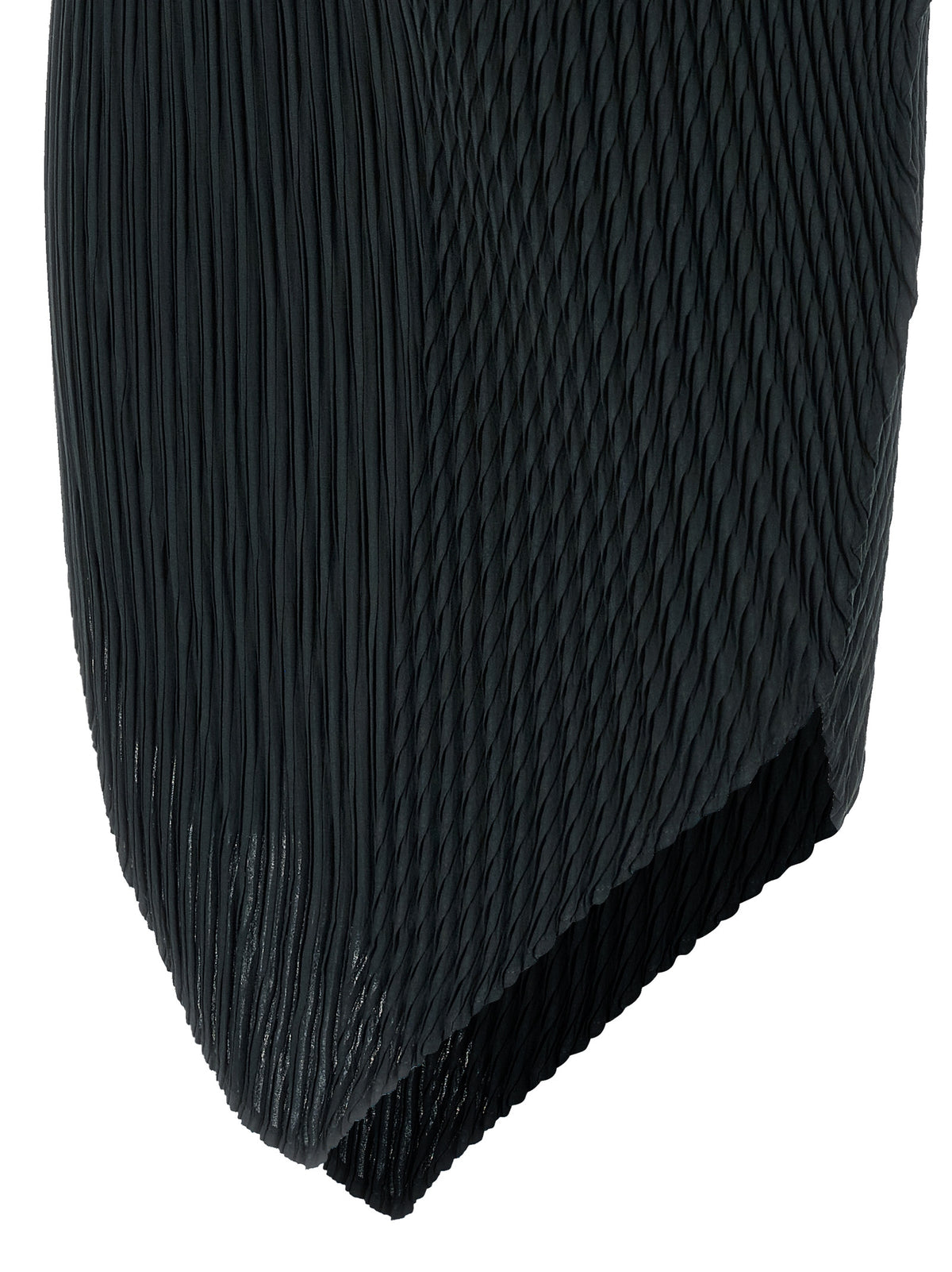 Issey Miyake Blue Polyester Midi Skirt