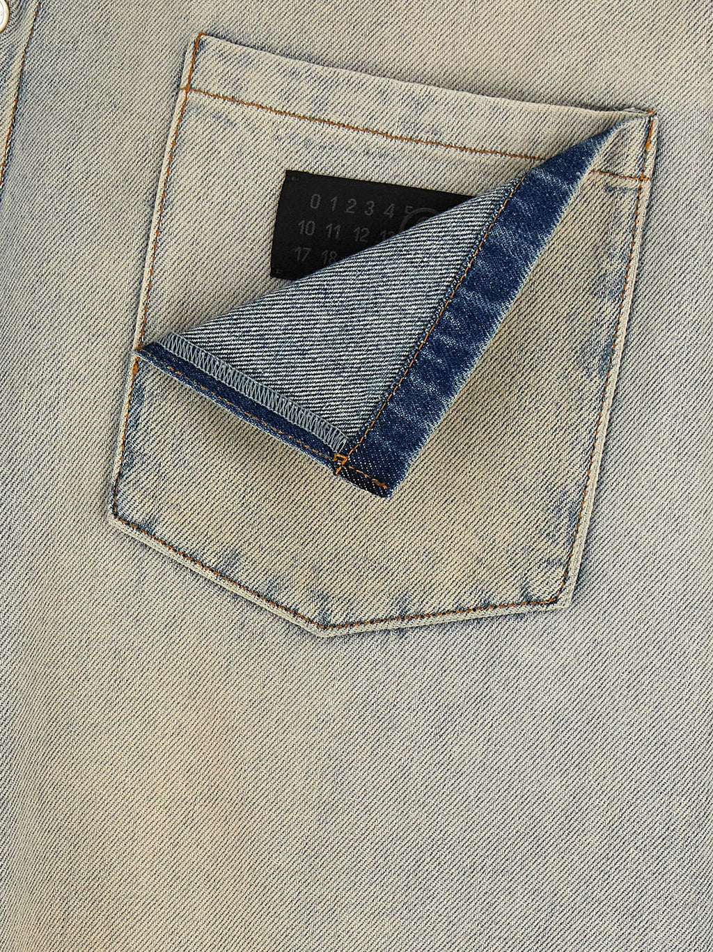 MM6 Maison Margiela Blue Cotton Blouse