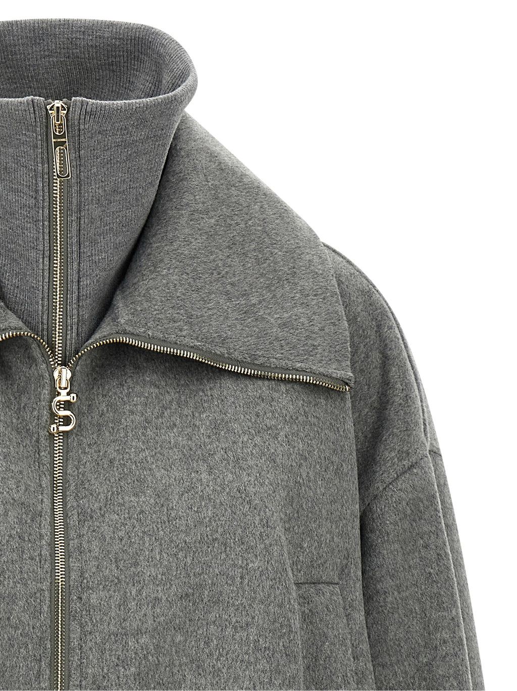 Sportmax Gray Wool Bomber