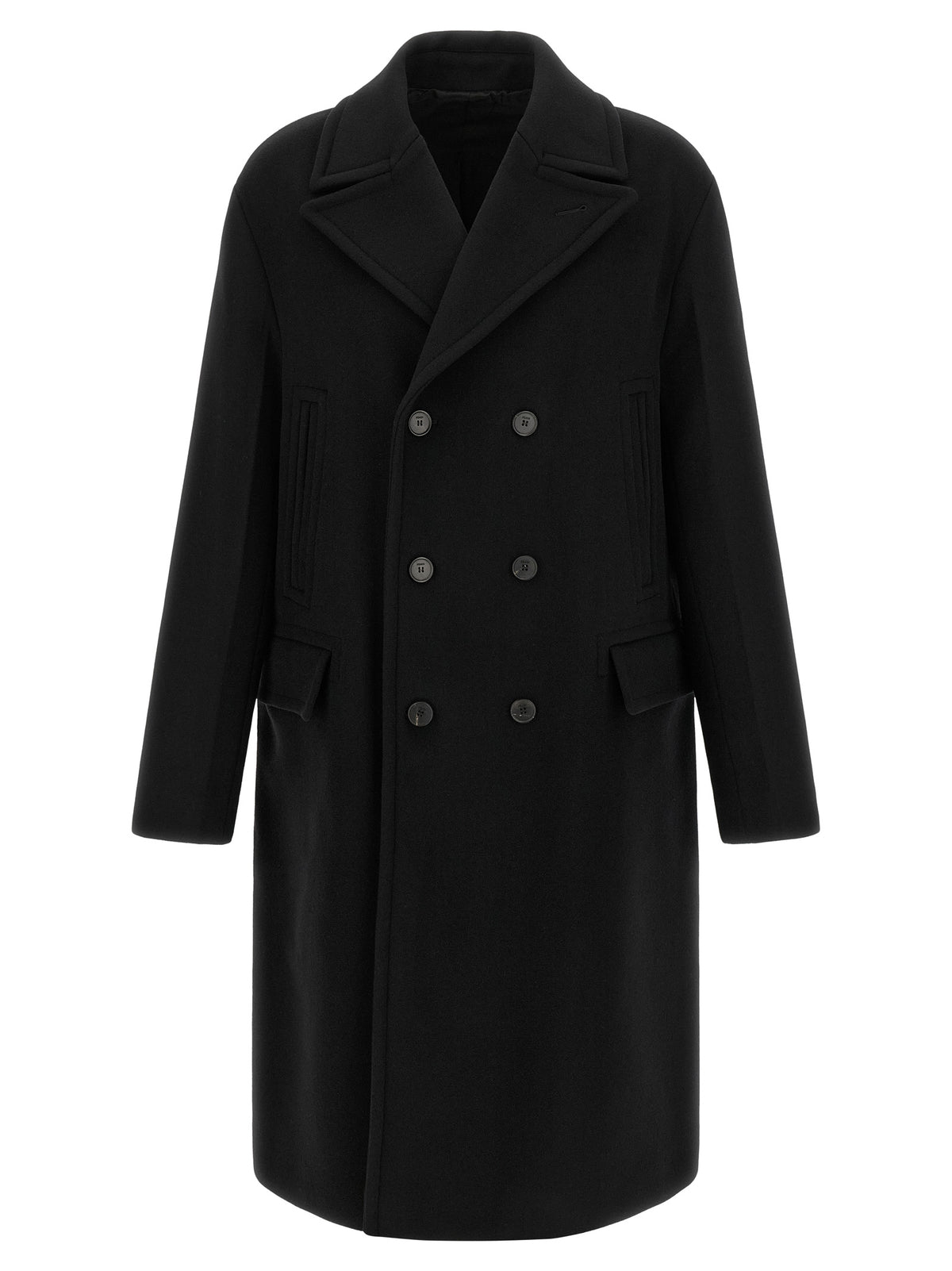 Fendi Black Virgin Wool Coat