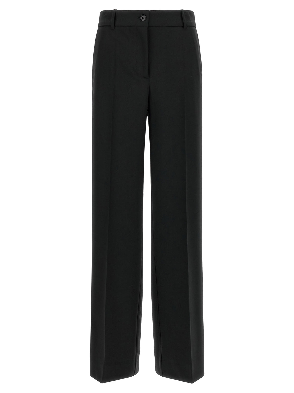 P.A.R.O.S.H. Black Virgin Wool Flared Pants