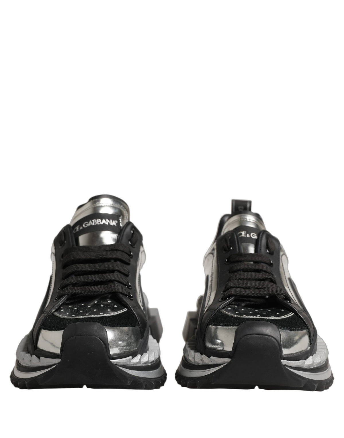 Dolce & Gabbana Black Two-Tone Super King Men Sneakers Shoes