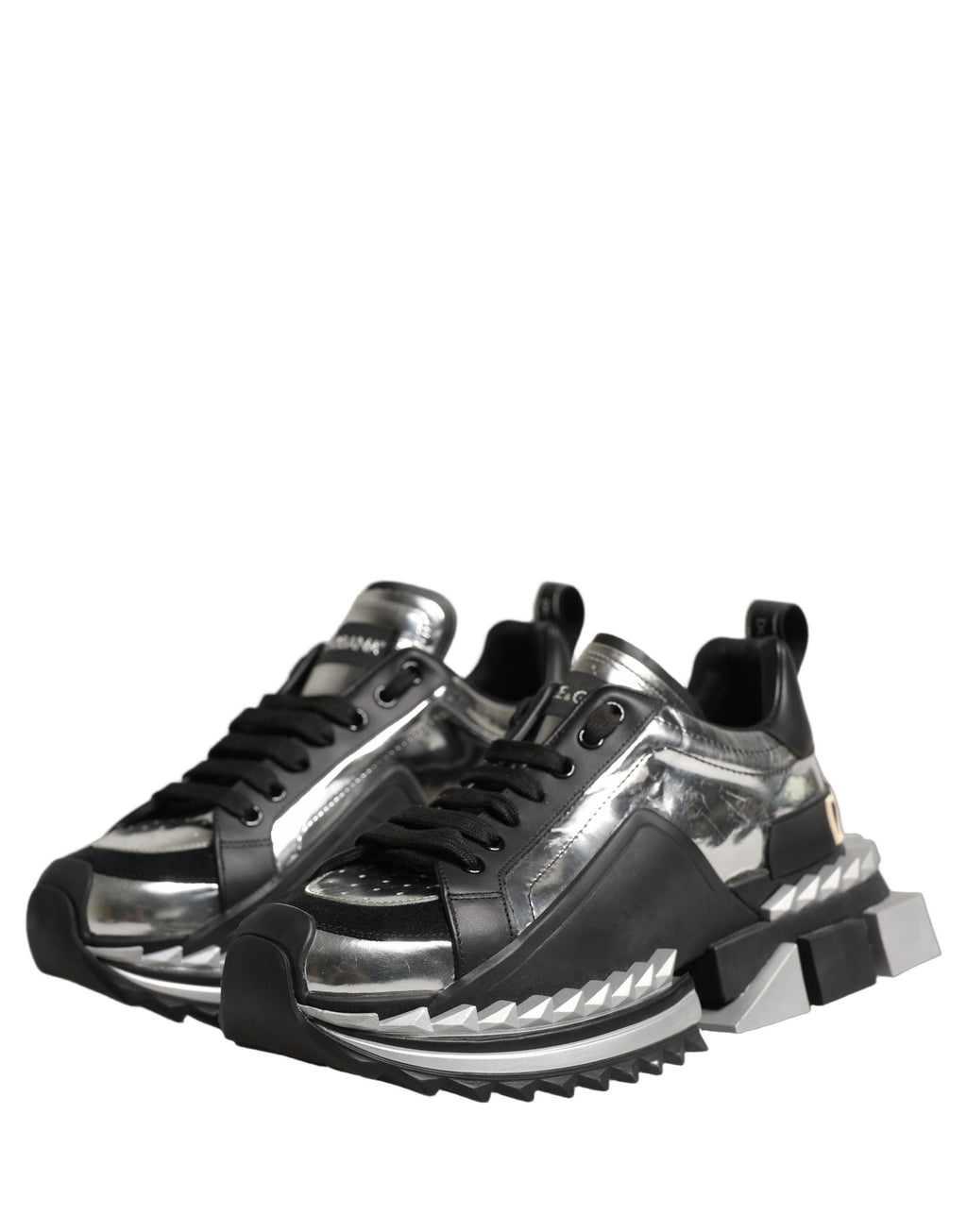 Dolce & Gabbana Black Two-Tone Super King Men Sneakers Shoes