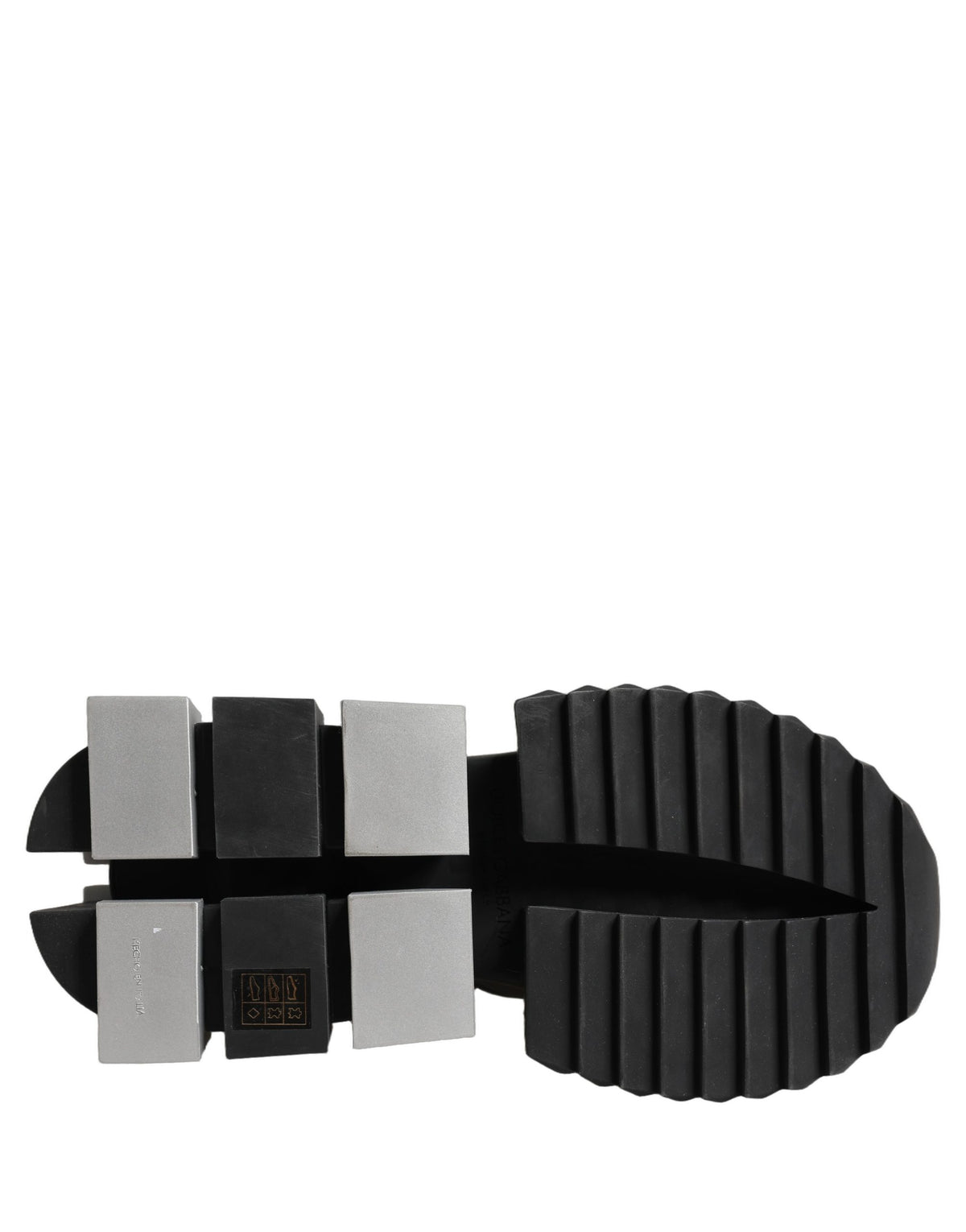 Dolce & Gabbana Black Two-Tone Super King Men Sneakers Shoes