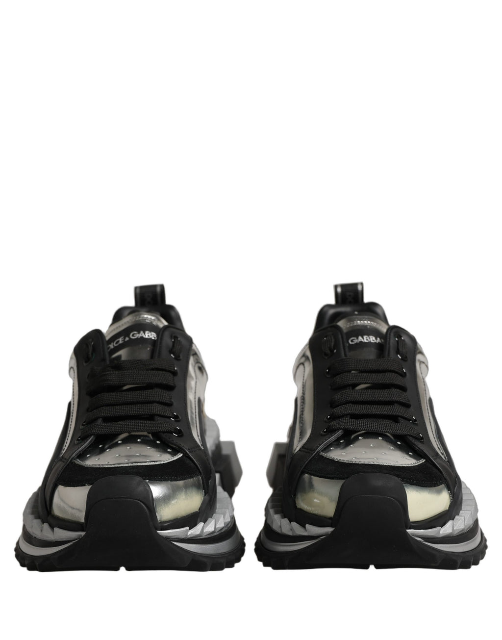 Dolce & Gabbana Black Two-Tone Super King Men Sneakers Shoes