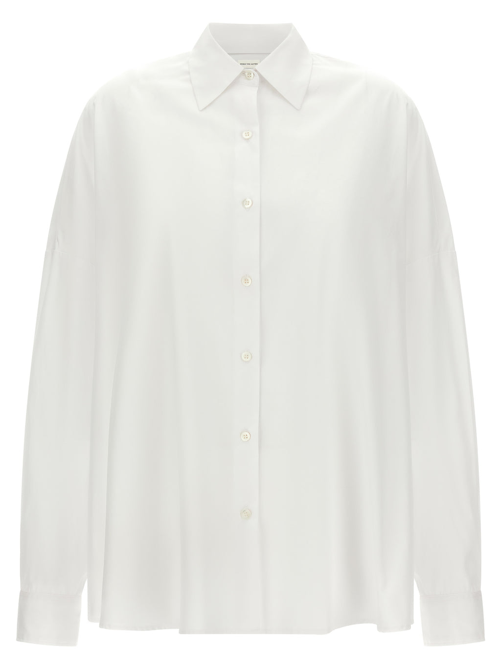 Dries Van Noten White Cotton Blouse