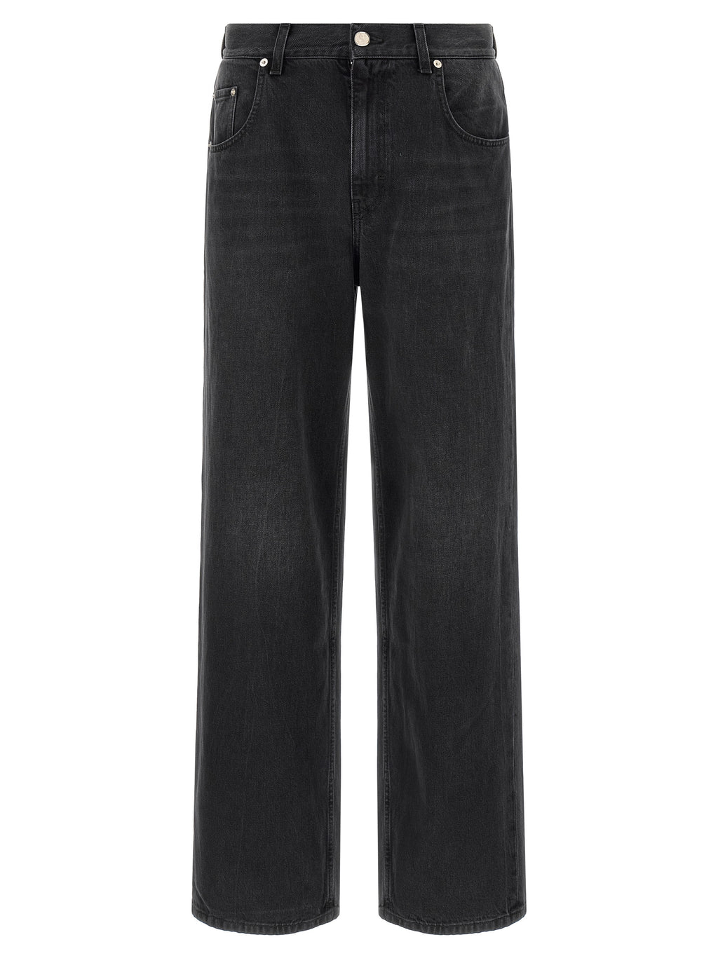 SÉFR Black Cotton Relaxed Fit Jeans