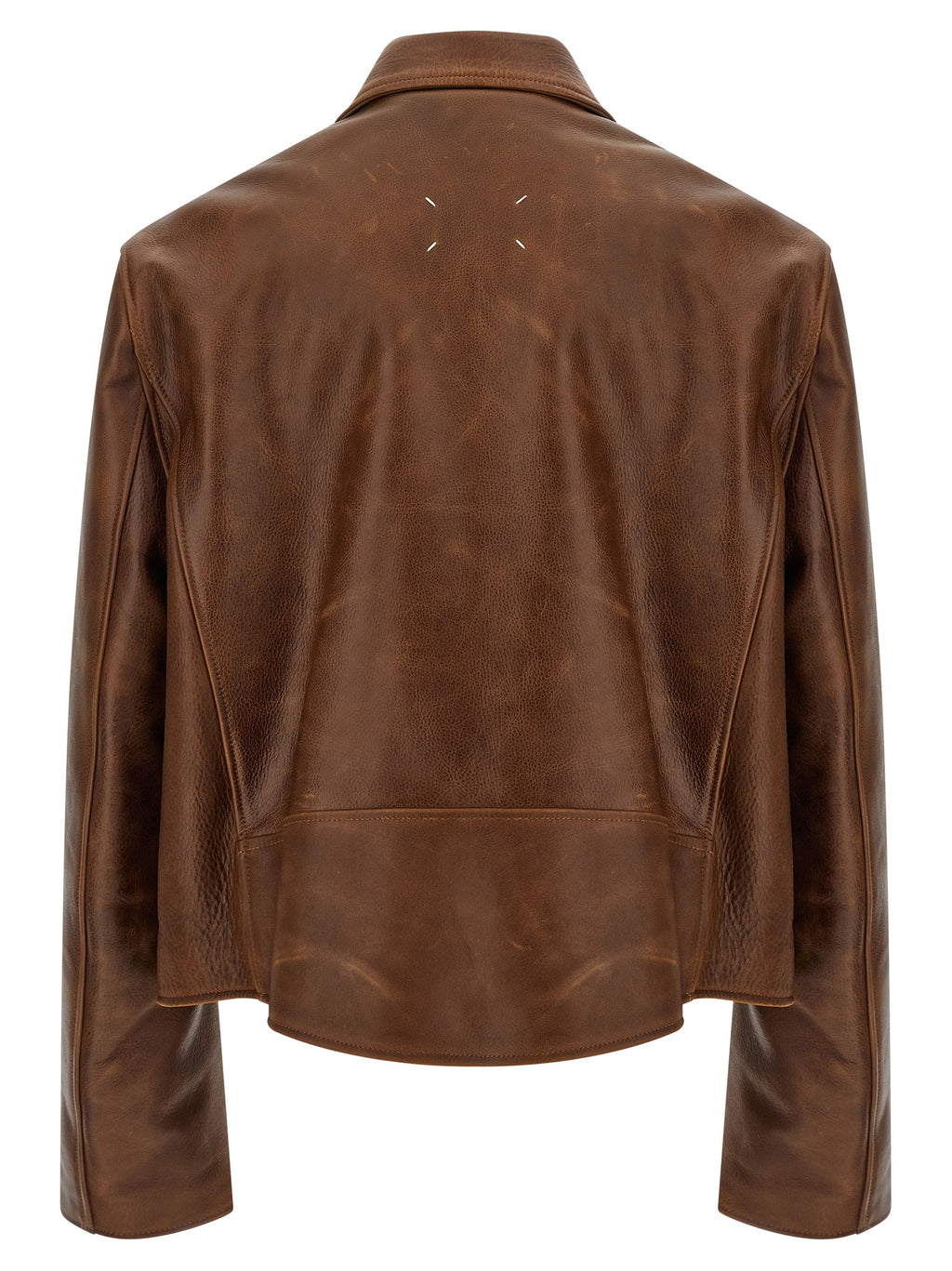 Maison Margiela Brown Calfskin Leather Jacket