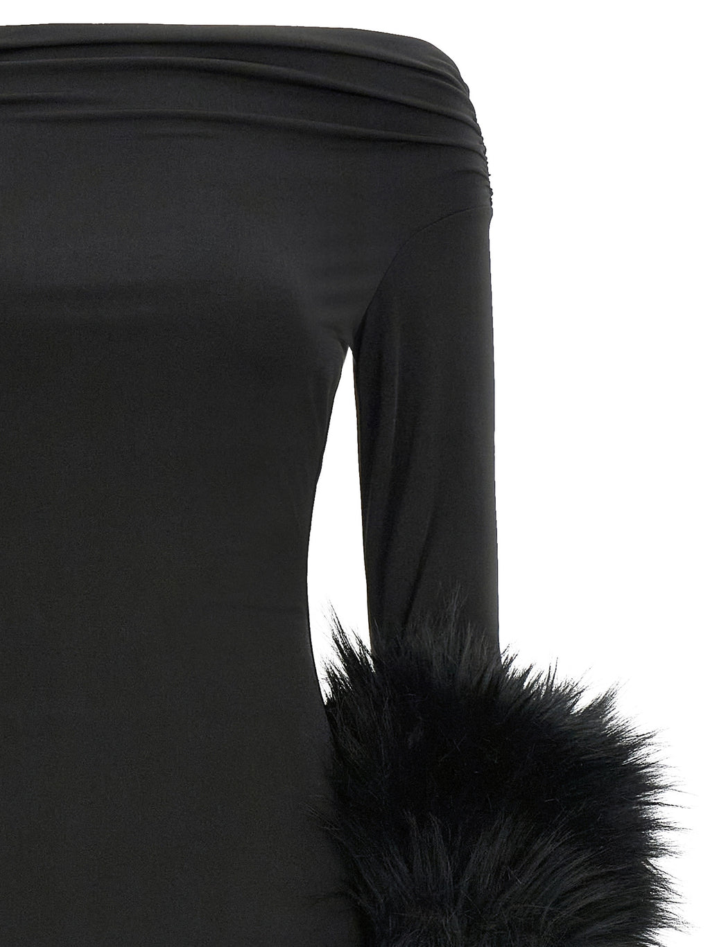 The Andamane Black Polyester Long Dress